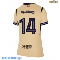 Camisa de time de futebol Barcelona Marcus Rashford #14 Replicas 2º Equipamento Feminina 2025-26 Manga Curta